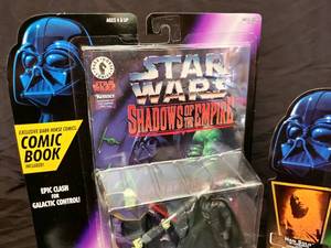 Star Wars Shadows of the Empire Comic 2 pack Prince Xizor vs. Darth Vader & Han Solo Lot