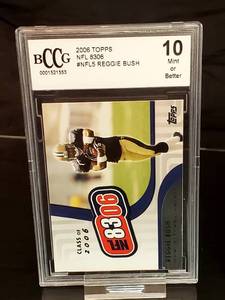 (2) Reggie Bush Topps Football Graded 10 Cards Lot