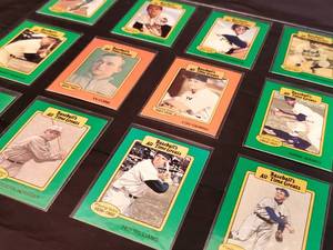 (12) Assorted 1987 Baseballs Greats Cards Lot