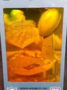 1991 Super Bowl XXV Holographic Ticket