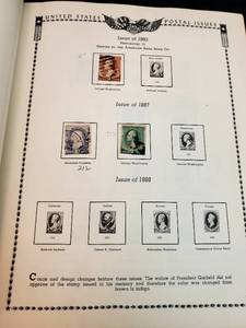 All American Stamp Album with Assorted Stamps