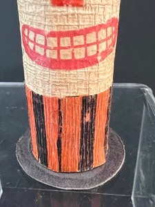 lot 27 image: Antique Paper Mache Halloween Candy Dispenser