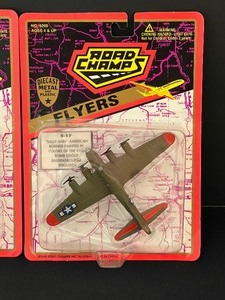 lot 37 image: Two New 1995 Road Champs Diecast Metal Planes - B-25 Mitchell and B-17 Sally Ann American