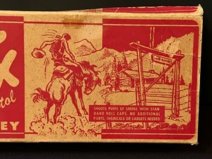 lot 143 image: Vintage BOX for the Smoking Tex Pistol by Hubley