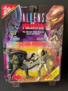 lot 75 image: Two NEW Alien Figurines Alien vs Predator the Ultimate Battle Between Beast and Hunter and Scavenger