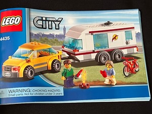 lot 90 image: Lego City Set Car and Caravan #4435