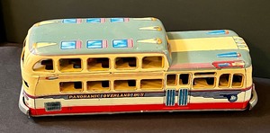 lot 146B image: Vintage Toy Tin Overland Express Bus