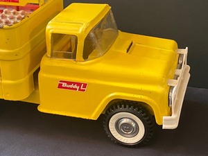 lot 153 image: Vintage 1950s Buddy L Pressed Steel Coca Cola Delivery Truck
