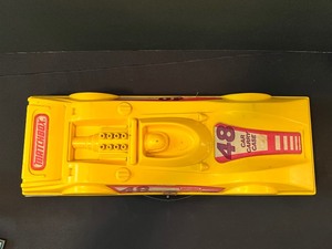lot 178 image: Plastic Car Shaped Matchbox Case with Cars