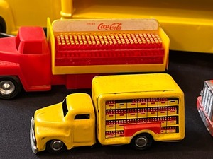 lot 195 image: Variety of Collectible Coca Cola Trucks