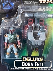 lot 213 image: Star Wars Deluxe Boba Fett Figure - NEW