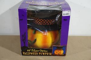 10 Fiber Optic Halloween Pumpkin Decoration