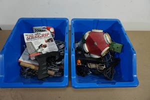 Plastic Organizers with Assorted Hardware Items