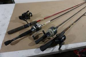 Fishing Rods and Reels - Eagle Claw, Zebco, Shakespeare