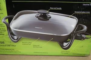 NEW Presto Jumbo 16 Electric Skillet with Lid