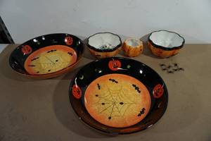 Assorted Halloween Serving Pieces