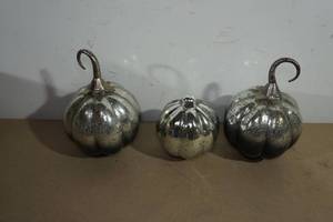 Metallic Halloween Pumpkins