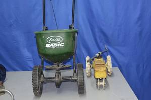 Cast Iron Nelson Tractor sprinkler and fertilizer