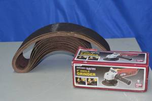 4 angle grinder and 3M 241D sand paper