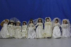 dolls in wedding dresses