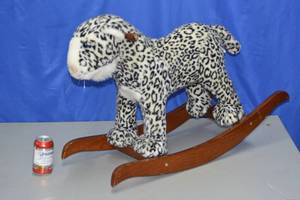 Snow leopard rocking chair