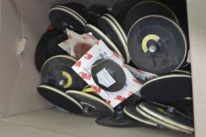 Large box of New Fibre disc pad backings