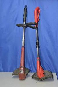 2 electric weed trimmers