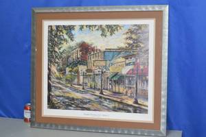 Framed Grand Avenue at St. Albans Print by Susan Amidon
