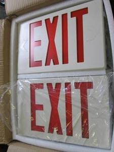 4 new exit signs with extra ...