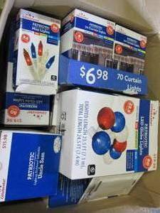 box of patriotic led globe lights a...