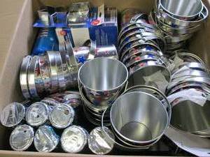 box of patriotic items ...