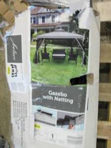 gazebo with netting open box ...