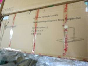 gymnastics training bar with mat ...