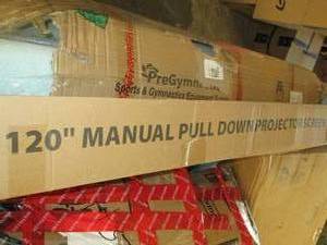 120 inch manual pull down projectio...