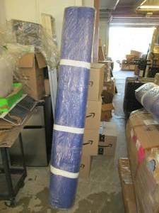 blue rubber mat 6ft wide ...
