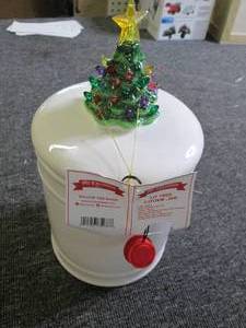 lit tree cookie jar ...
