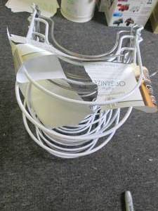 3 metal pot pan organizers ...