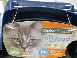 2 door top load cat carrier ...