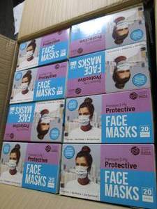 4 cases of 3-ply disposable protect...