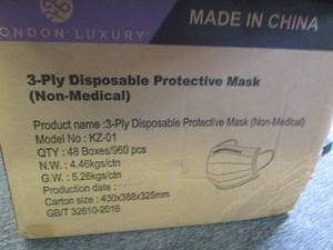 4 cases of 3-ply disposable protect...