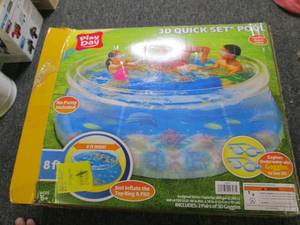 3D quick set pool open box untested...