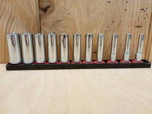 lot 76 image: MAC-Tools Precision Torque 11 Piece Metric Deep Well Socket Set  5.5 to 15