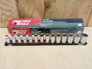 lot 78 image: MAC-Tools 14 Piece 38 Drive Metric Chrome Precision Torque Socket Set