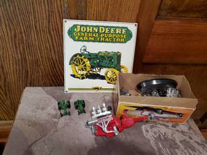 lot 265 image: John Deer Sign and more