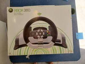 lot 117 image: Xbox360 Wireless Driving Wheel