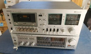 lot 121 image: Onkyo Cassette Deck And Sythencizer Tuner Amplifier