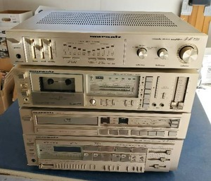 lot 122 image: Marantz Reciver, Tape Deck, Amplifier And CD Player