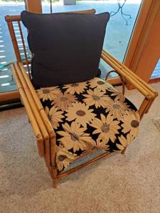 lot 208 image: Rattan Armchair