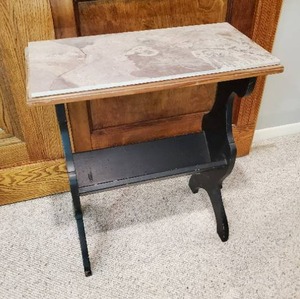lot 222 image: Tile Top Magazine Holder