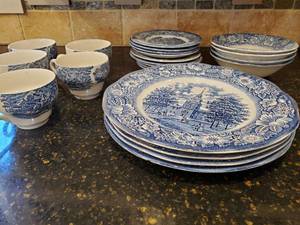 lot 77 image: Staffordshire Ironstone Dining Set
